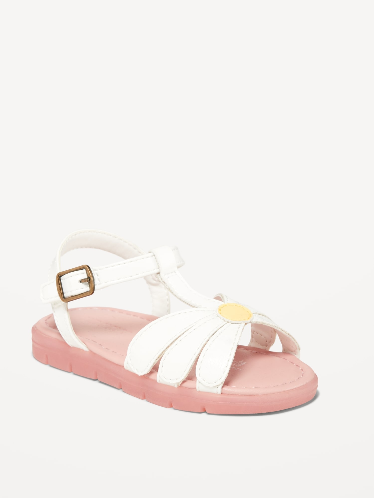 Old Navy Faux-Leather Platform Sandals for Toddler Girls multi. 1