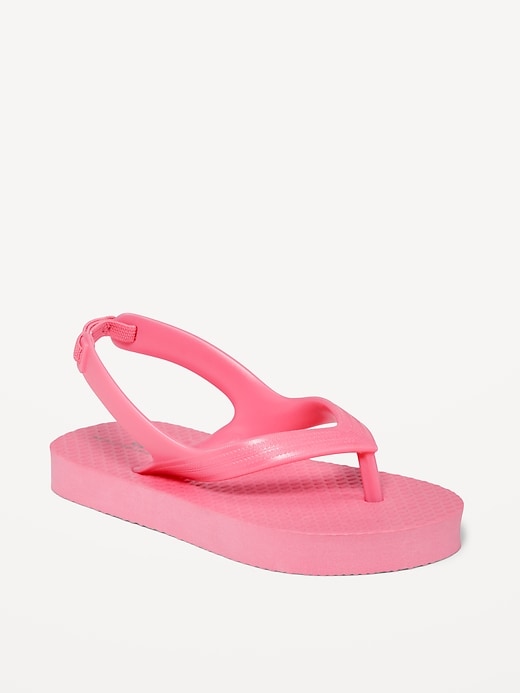 View large product image 1 of 1. Printed Flip-Flops for Toddler Girls (Partially Plant-Based)