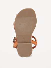 View large product image 4 of 4. Faux-Leather Fisherman Sandals for Toddler Girls