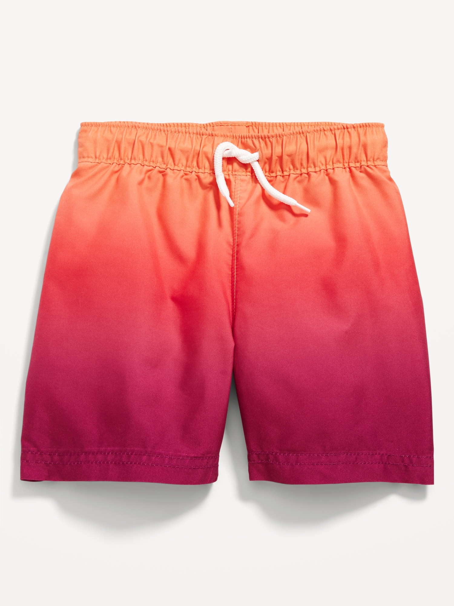 Old Navy Printed Swim Trunks for Toddler & Baby red. 1