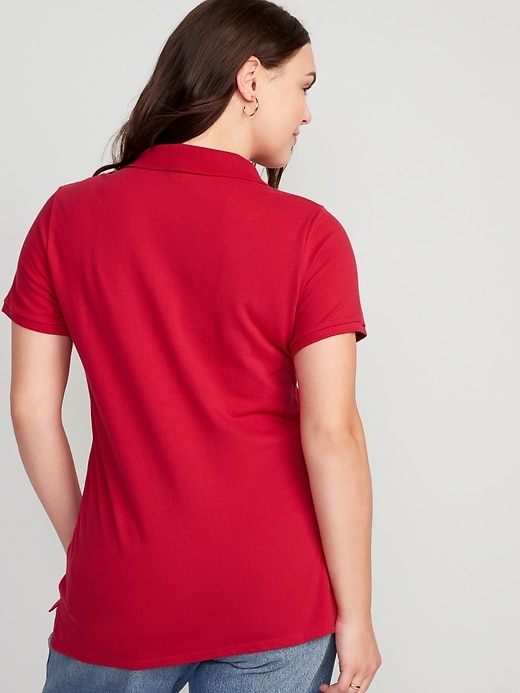 Image number 6 showing, Uniform Pique Polo Shirt for Women