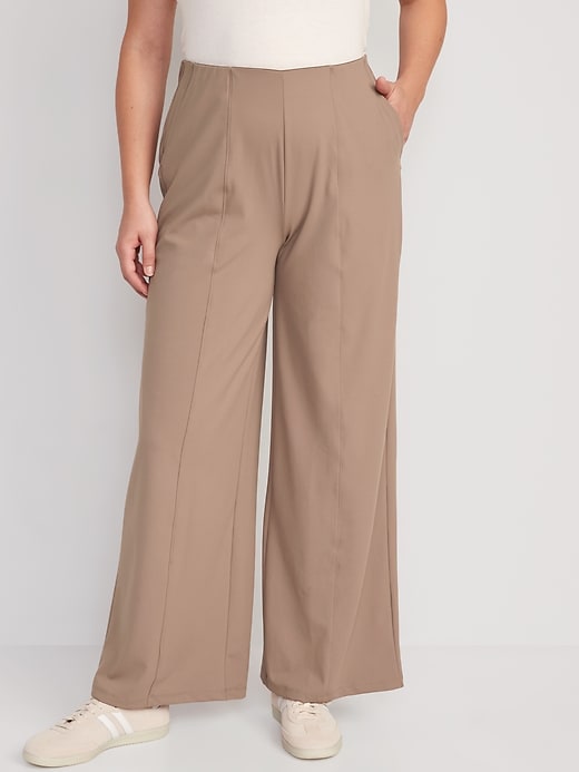 Image number 5 showing, High-Waisted PowerSoft Wide-Leg Pants
