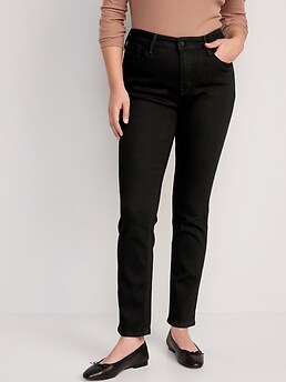 womens black slim jeans