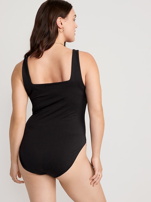Image number 6 showing, Square-Neck Tank Top Bodysuit