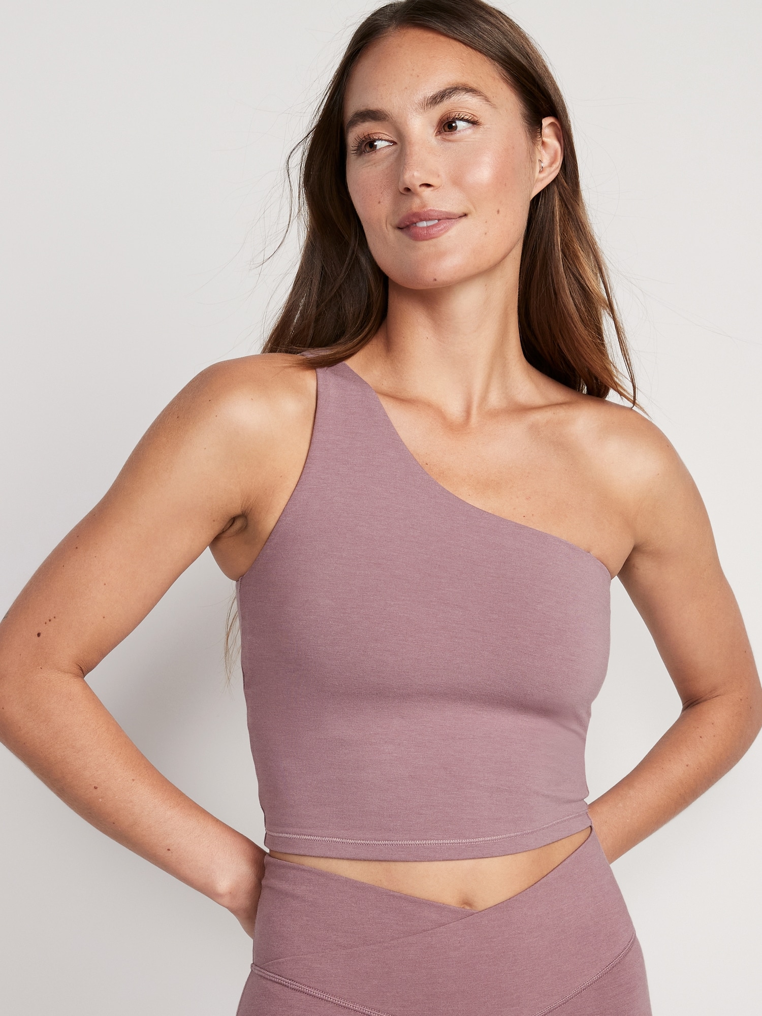 Old Navy PowerChill Cropped Workout Top Green Size M - $17