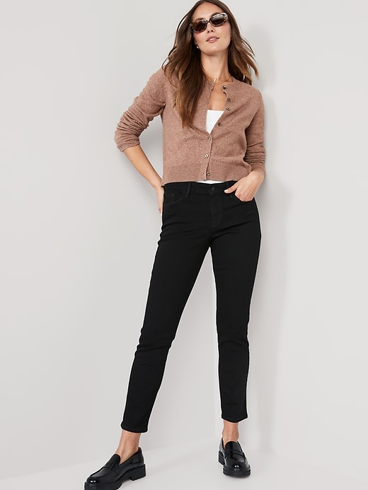 Image number 3 showing, Mid-Rise Power Slim Straight Jeans