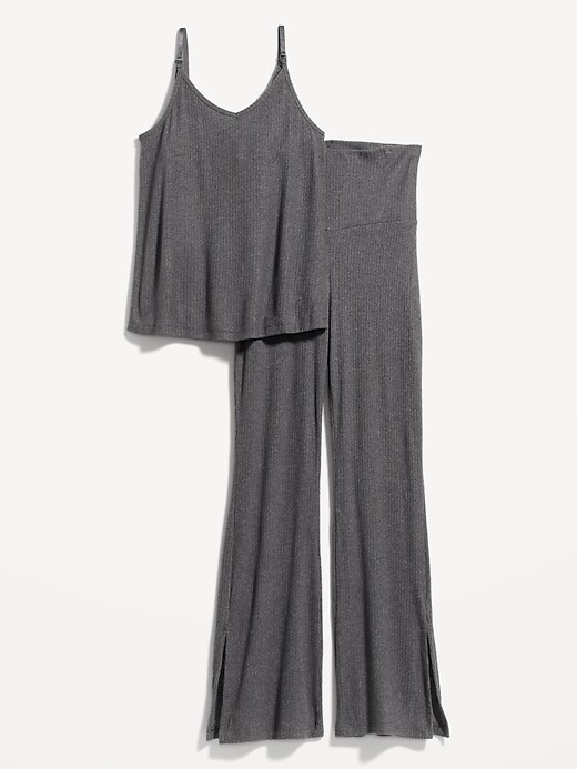 Maternity RibKnit Lounge Cami Top and Pants Set Old Navy