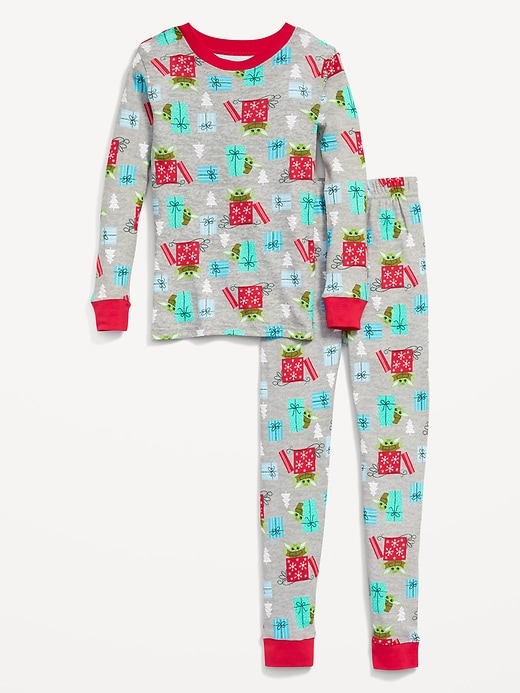 View large product image 2 of 3. Gender-Neutral Licensed Graphic Snug-Fit Pajama Set for Kids