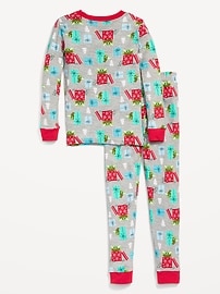 View large product image 3 of 3. Gender-Neutral Licensed Graphic Snug-Fit Pajama Set for Kids