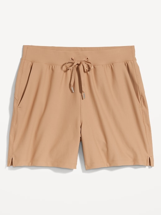 Image number 4 showing, High-Waisted PowerSoft Shorts -- 5-inch inseam