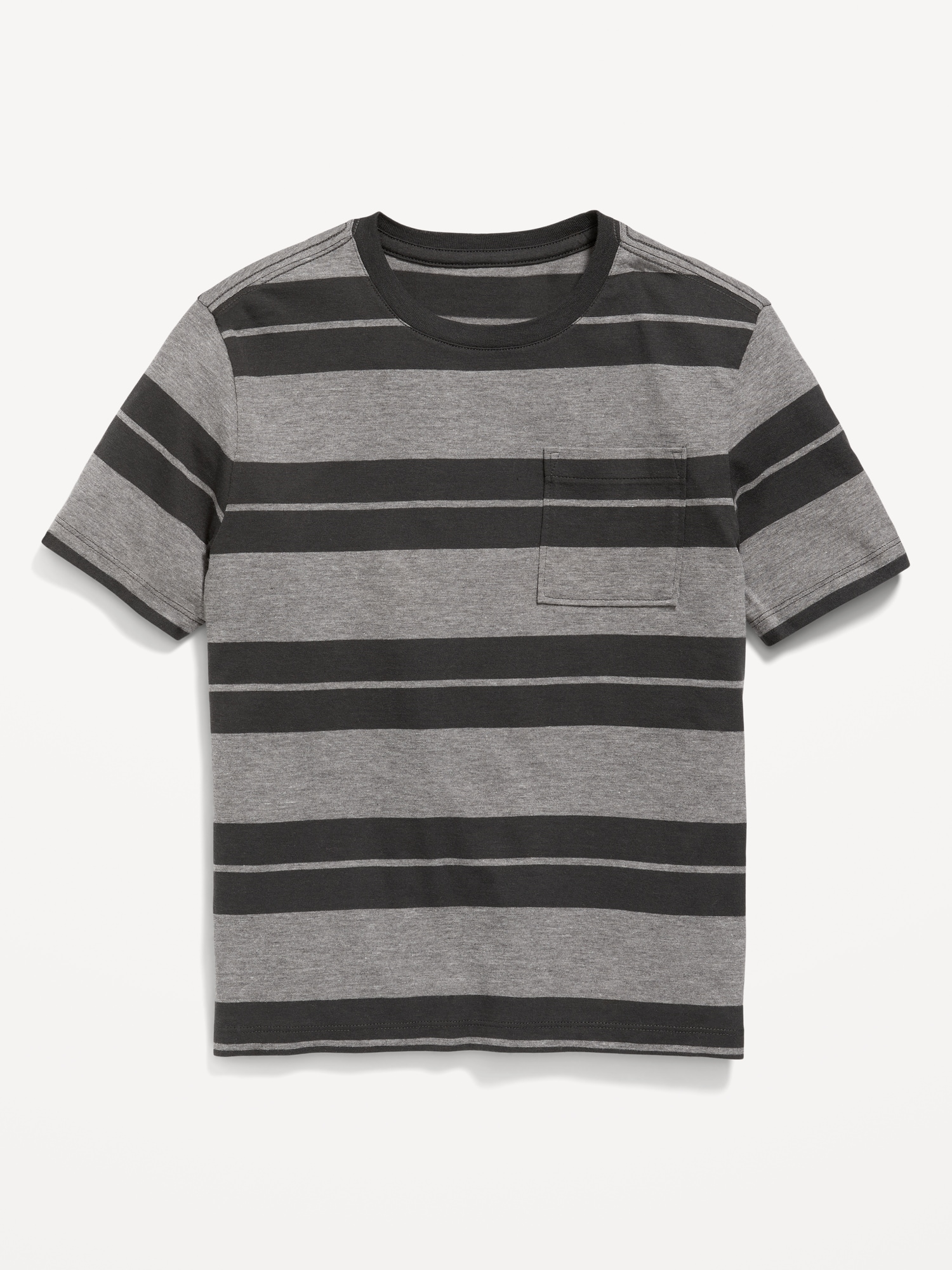 Softest Short-Sleeve Striped Pocket T-Shirt for Boys