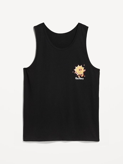 View large product image 1 of 1. Soft-Washed Logo Tank Top