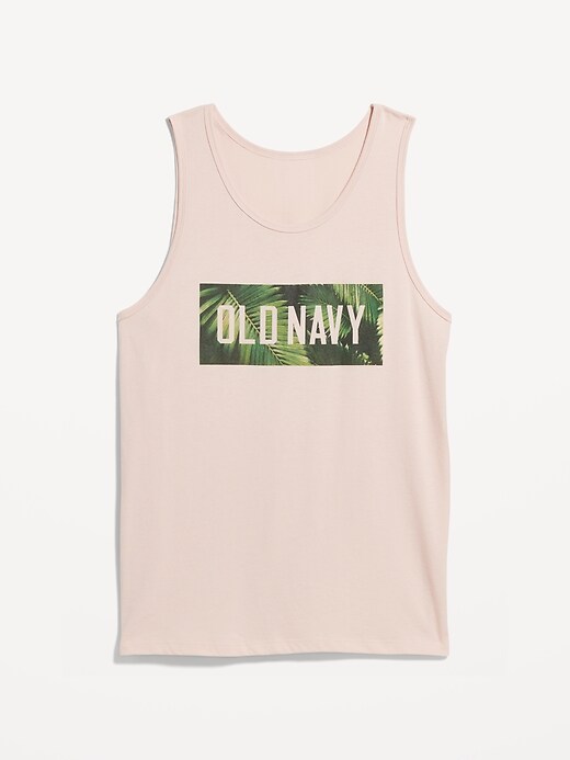 View large product image 1 of 1. Soft-Washed Logo Tank Top