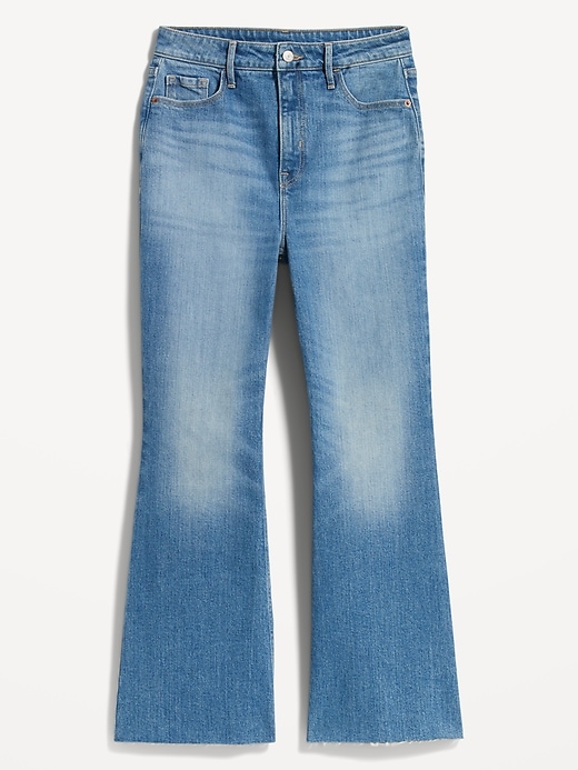 Image number 4 showing, Higher High-Waisted Cropped Cut-Off Flare Jeans