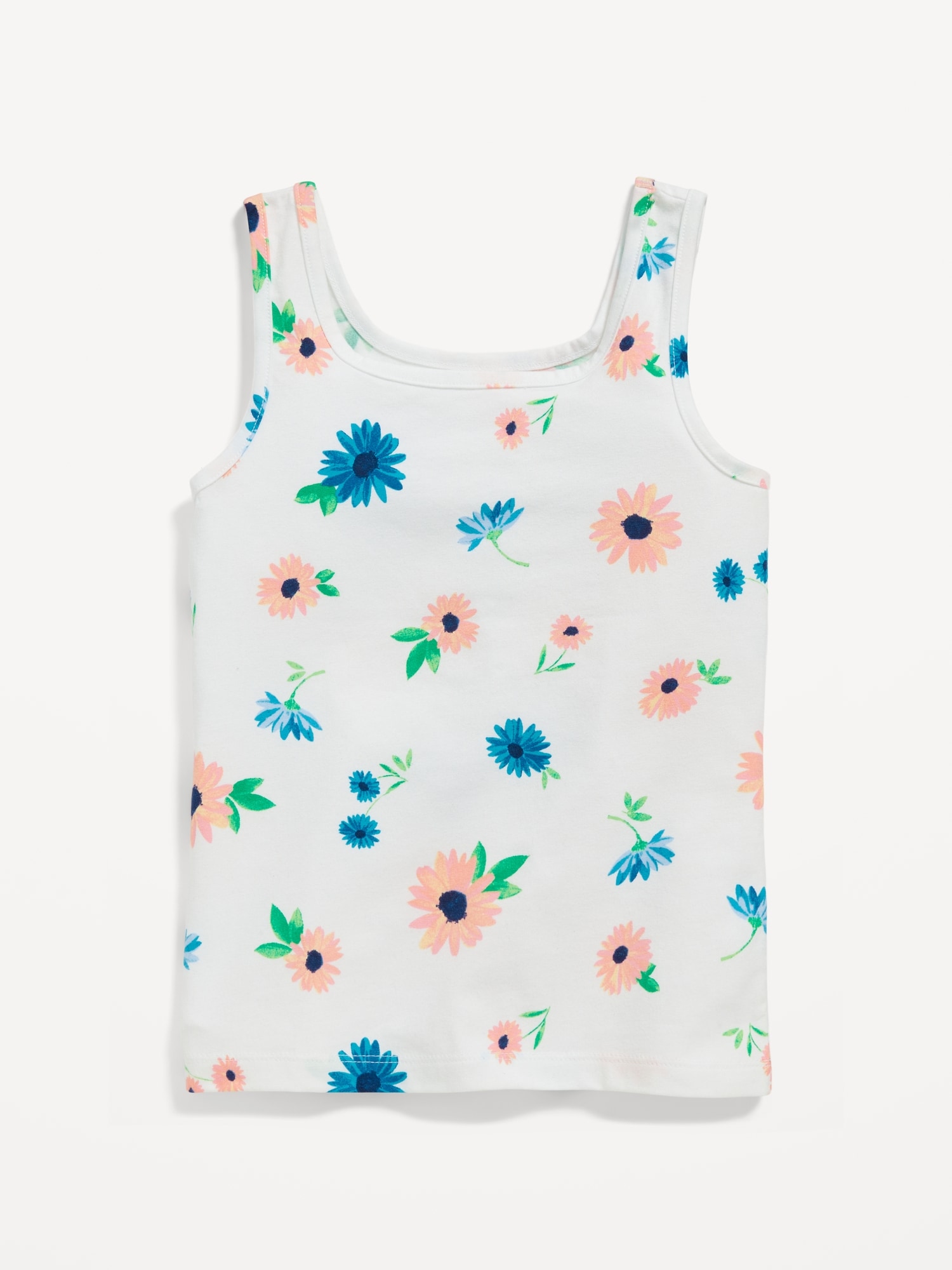 Old Navy Printed Fitted Tank Top for Girls multi. 1