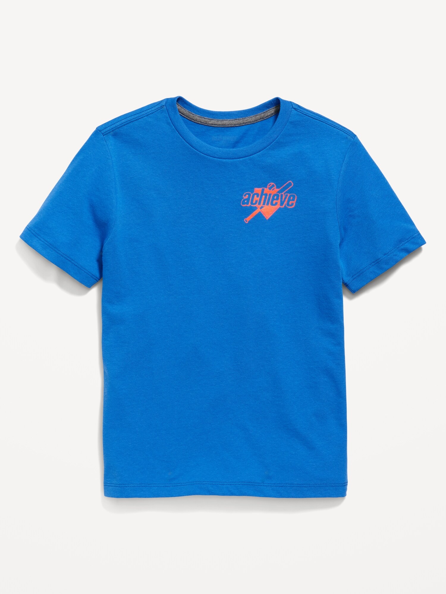 thumbnail image 2 of Boy's Letter Graphic T-Shirt - Short Sleeve Crew Neck Summer Tee 2 of 12