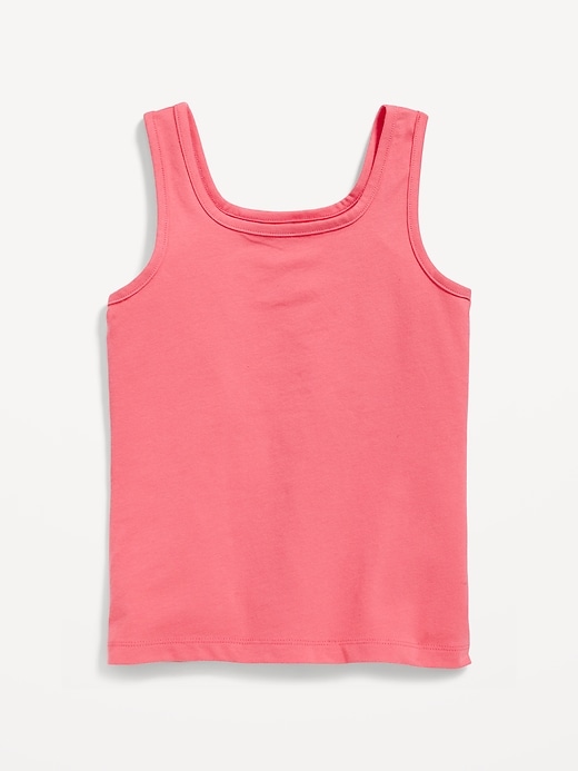 View large product image 1 of 2. Solid Fitted Tank Top for Girls