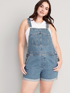 NEAT　SILK DENIM OVERALL SHORTS Take A Stroll Denim Overall Shorts | Windsor
