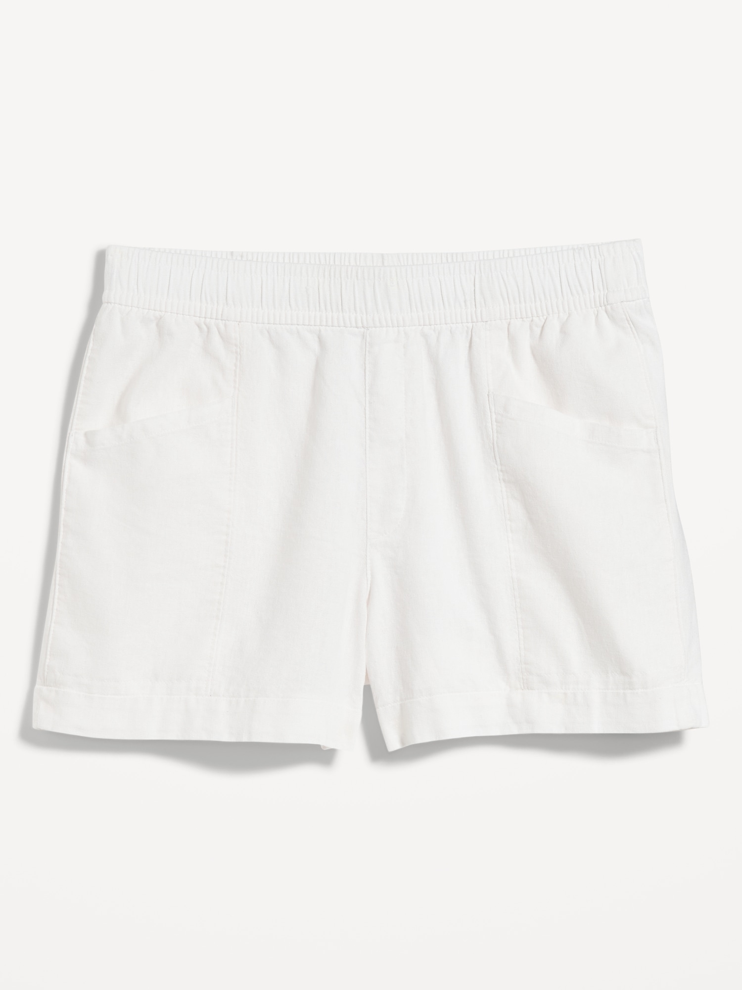 High-Waisted Linen-Blend Shorts -- 3.5-inch inseam | Old Navy