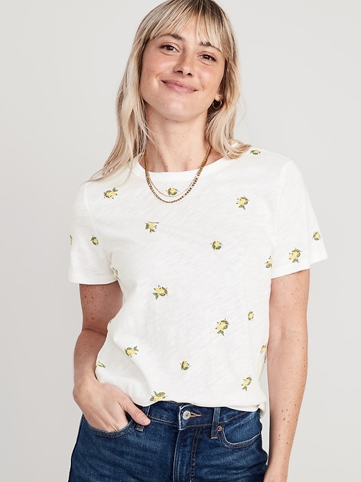 EveryWear Crew-Neck Printed T-Shirt for Women | Old Navy