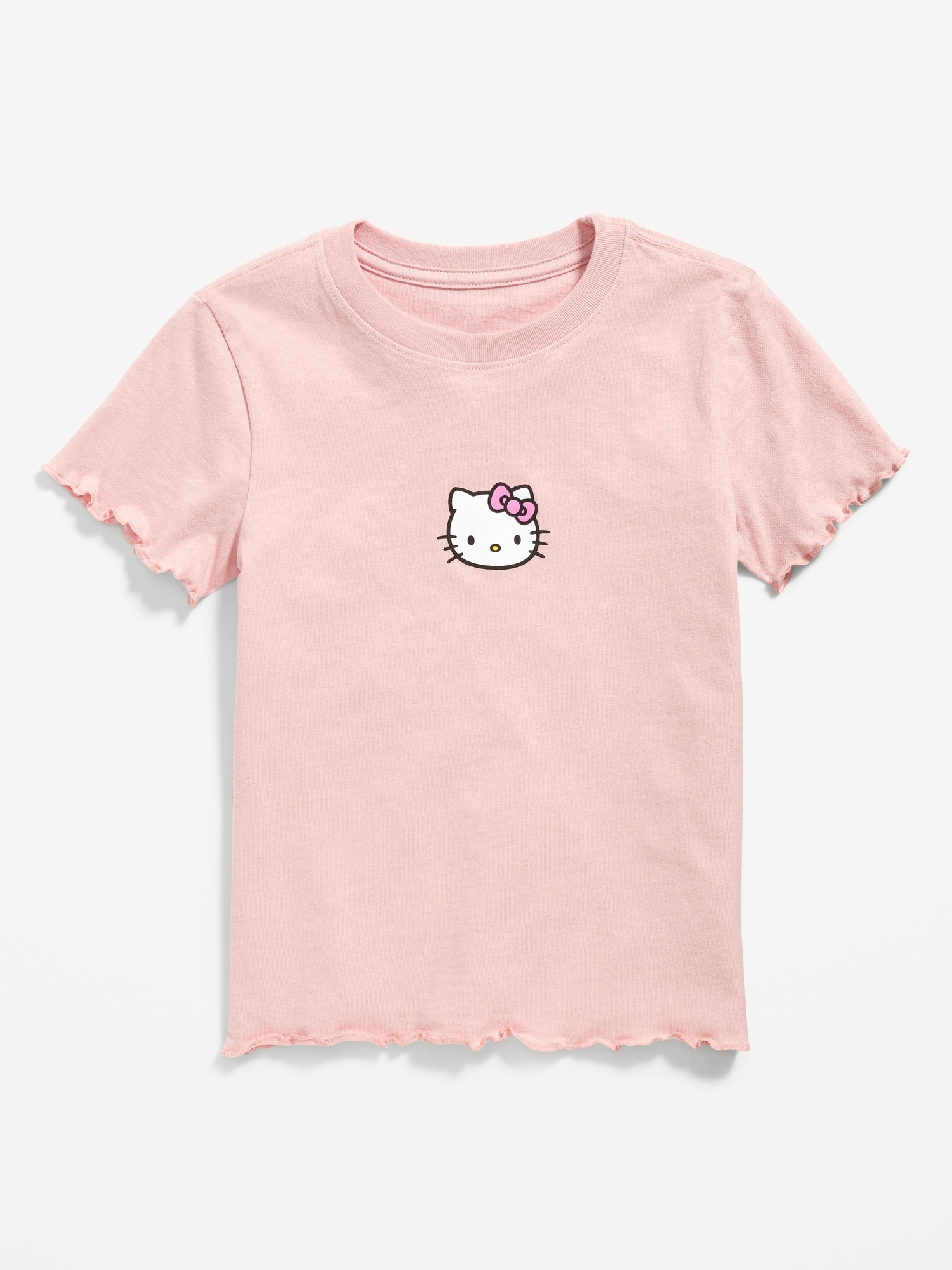 Old Navy Pink Hello Kitty Lettuce Edge T Shirt Youth Girls Medium New -  beyond exchange