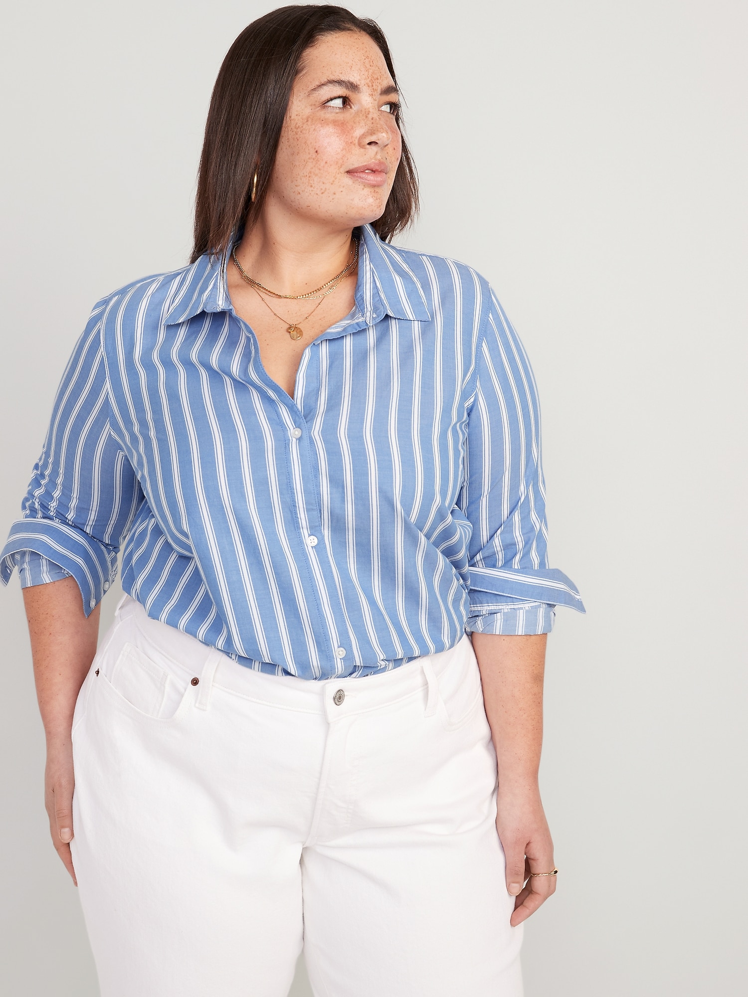 Striped Classic Button-Down Shirt | Old Navy