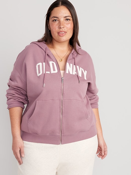 Image number 6 showing, Slouchy Logo Graphic Zip Hoodie
