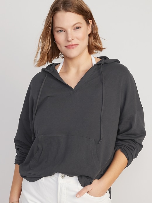 Image number 4 showing, French Terry Tunic Hoodie