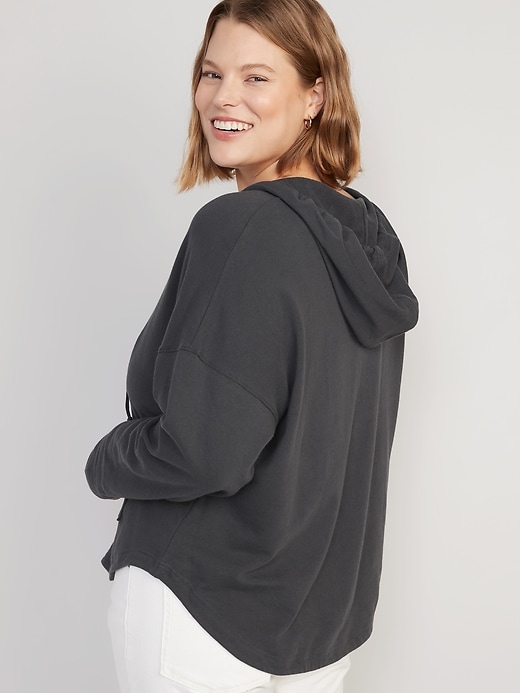 Image number 5 showing, French Terry Tunic Hoodie