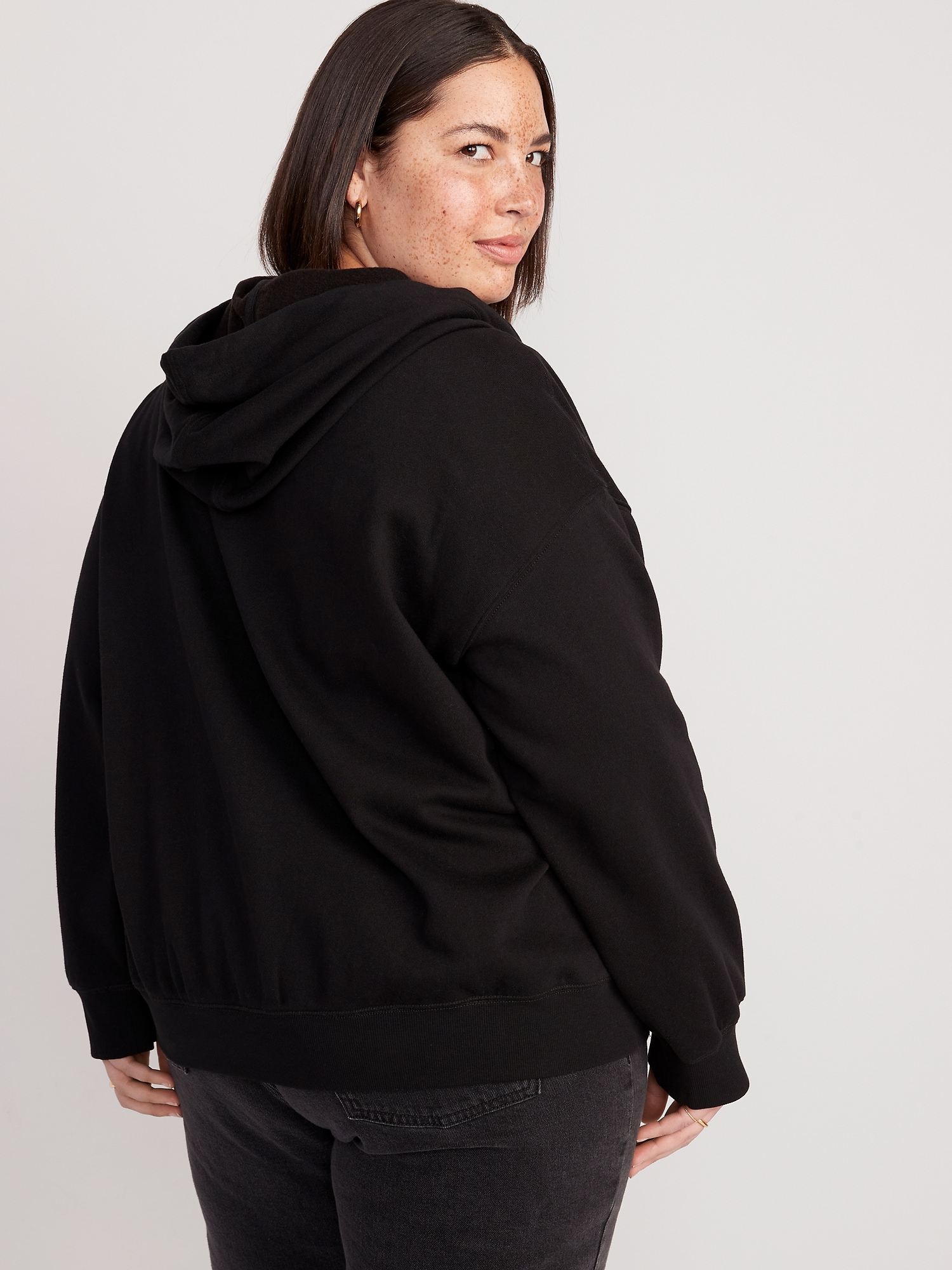Slouchy Fleece Full-Zip Hoodie for Women | Old Navy