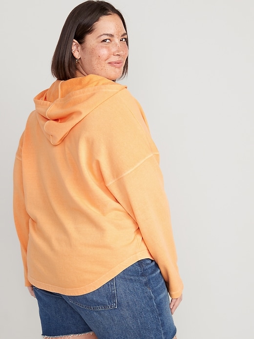 Image number 8 showing, French Terry Tunic Hoodie
