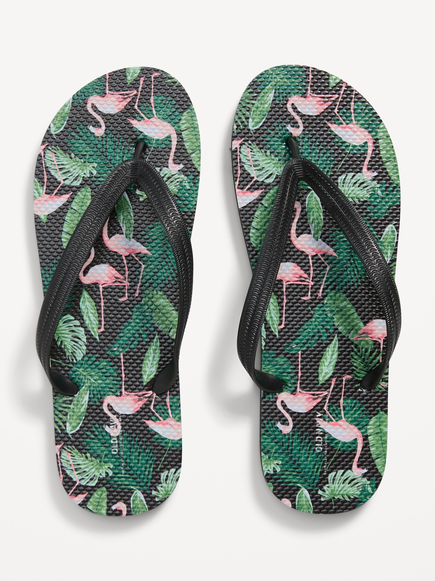 Old Navy Flip-Flop Sandals for Men (Partially Plant-Based) pink. 1