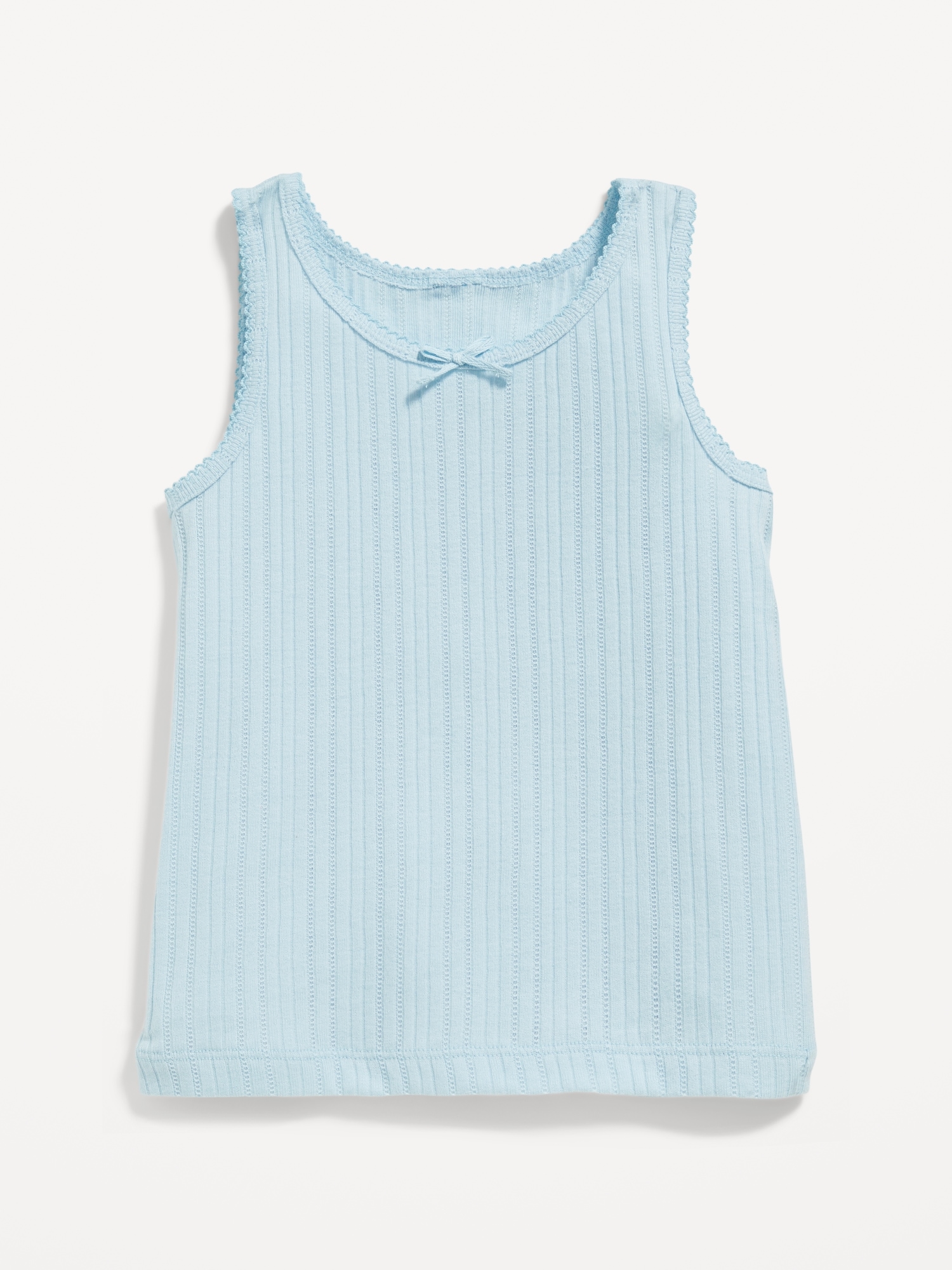 Old Navy Pointelle-Knit Tank Top for Toddler Girls blue. 1