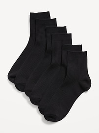 Image number 1 showing, Quarter Crew Socks 3-Pack for Women