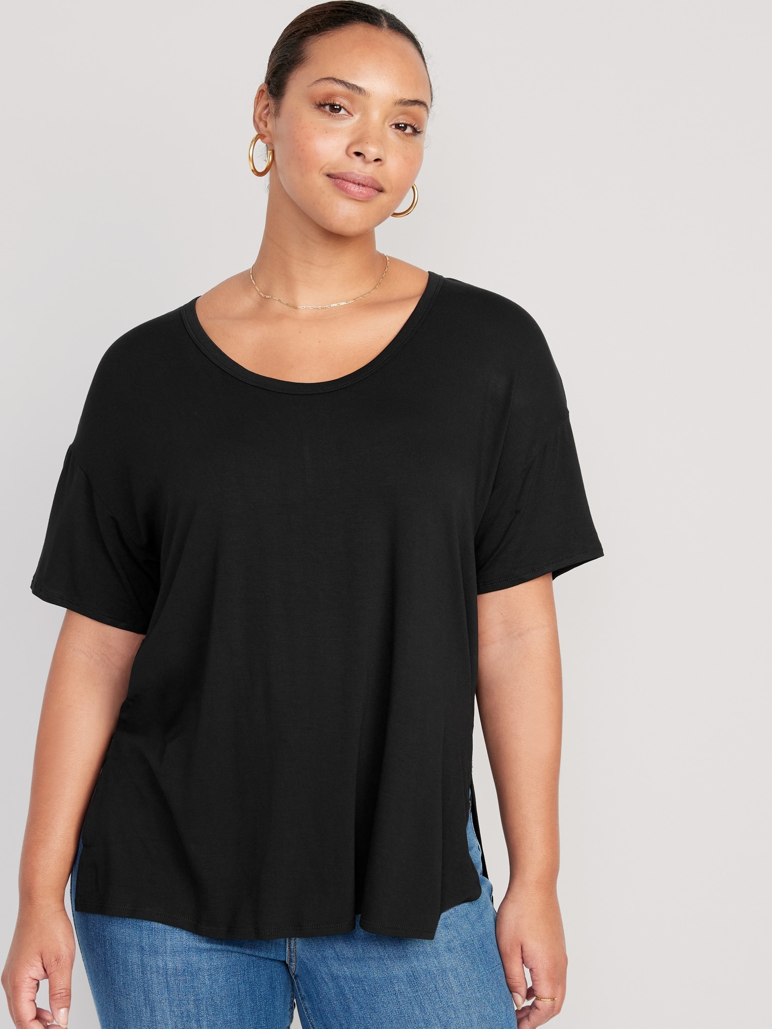 Luxe Oversized Tunic T-Shirt | Old Navy