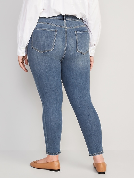 Image number 8 showing, High-Waisted Wow Super-Skinny Ankle Jeans