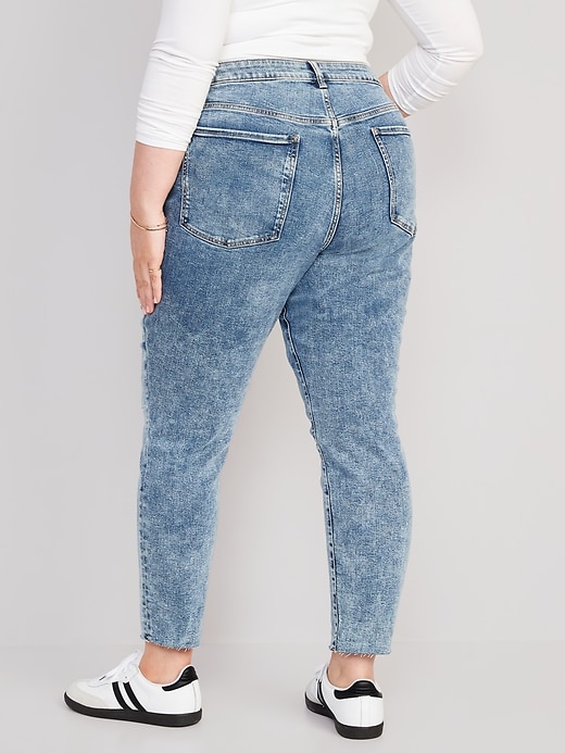 High-Waisted OG Straight Extra Stretch Ripped Cut-Off Jeans for Women ...