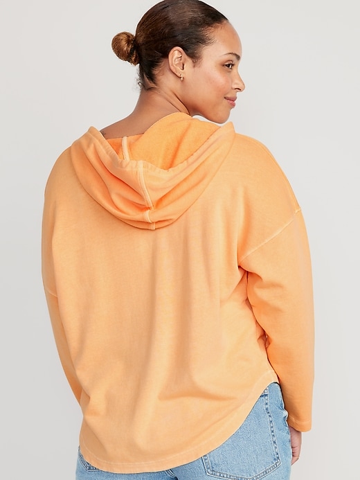Image number 6 showing, French Terry Tunic Hoodie