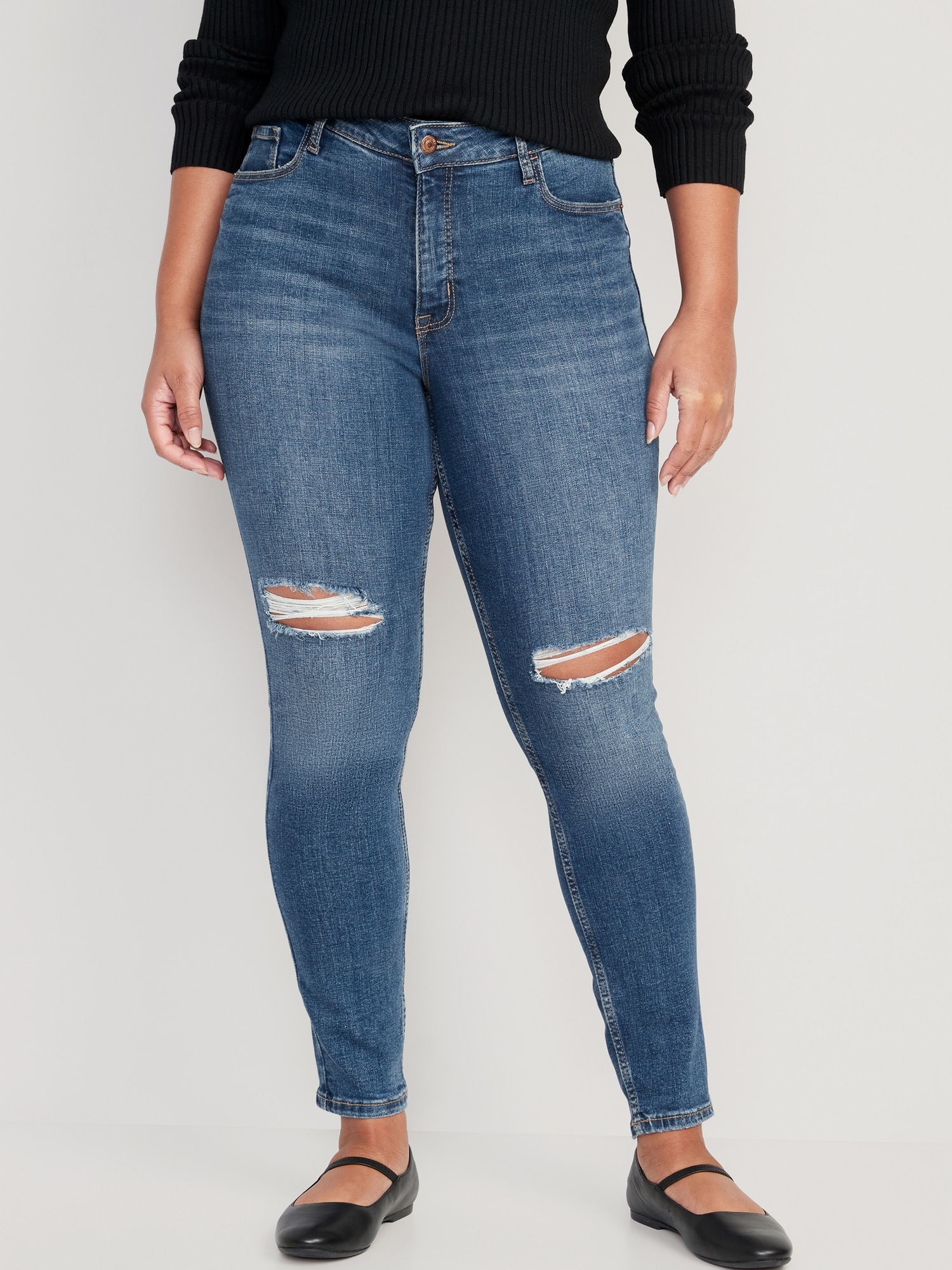 Old Navy High-Waisted Rockstar Super Skinny Sateen Jeans for Women