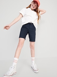 View large product image 3 of 3. School Uniform Twill Bermuda Shorts for Girls
