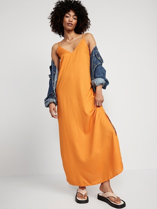 Tie-Back Maxi Slip Dress | Old Navy Tie-Back Maxi Slip Dress | Old Navy