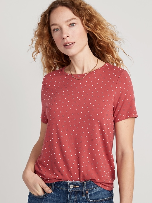 old navy luxe crew neck tee