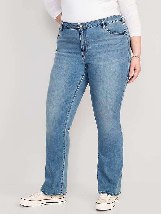 Image number 7 showing, Mid-Rise Kicker Boot-Cut Jeans for Women
