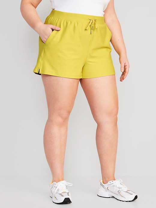 Image number 7 showing, High-Waisted PowerSoft Shorts -- 3-inch inseam