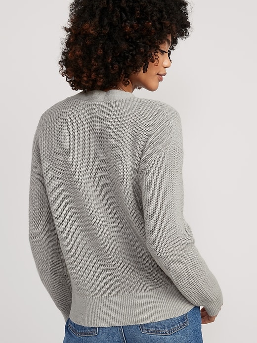 Image number 2 showing, Lightweight Shaker-Stitch Cardigan Sweater