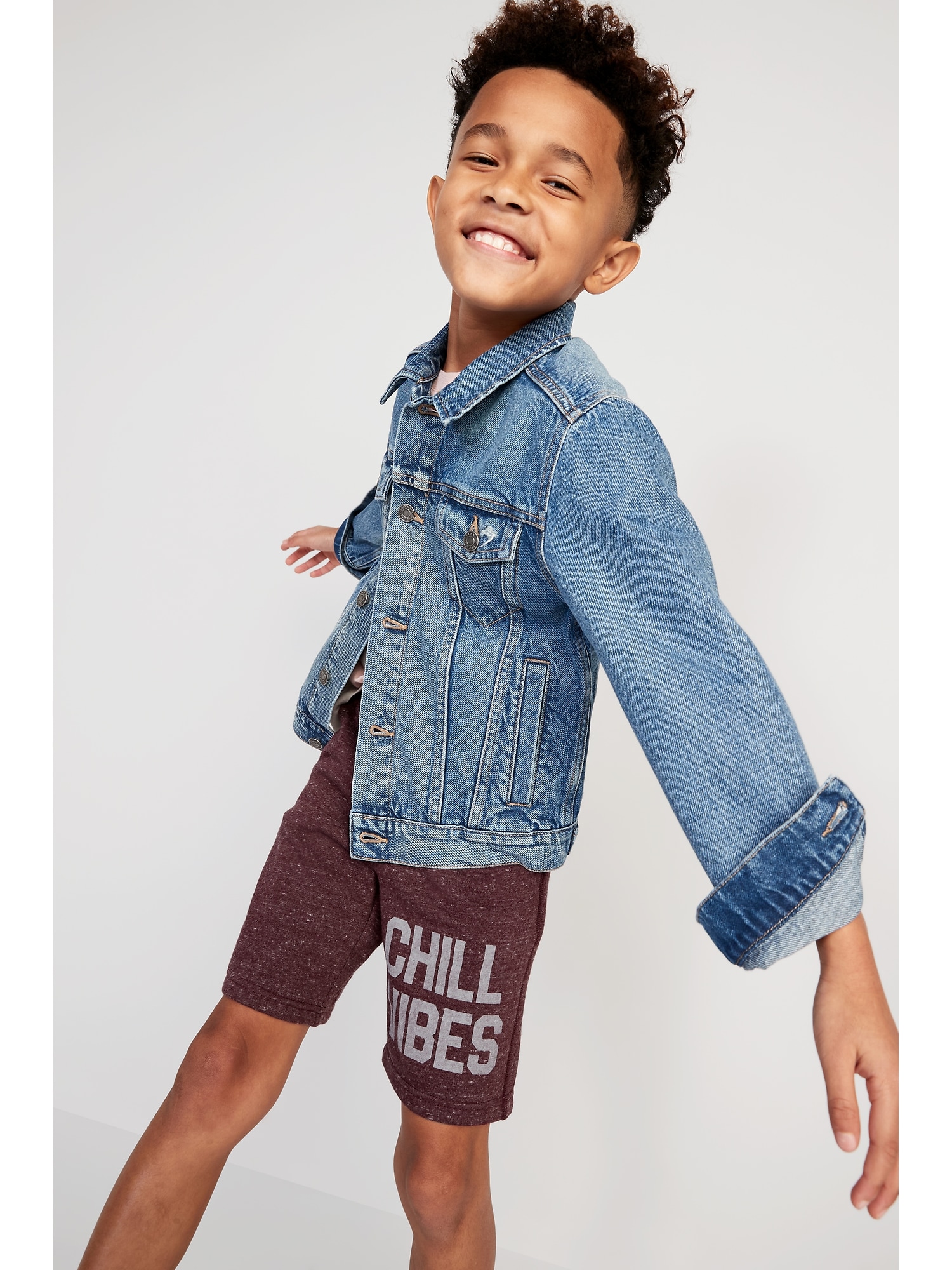 Flat-Front Fleece Jogger Shorts for Boys | Old Navy