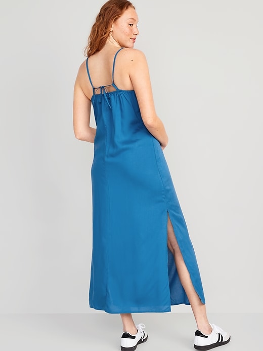 Image number 2 showing, Tie-Back Maxi Slip Dress
