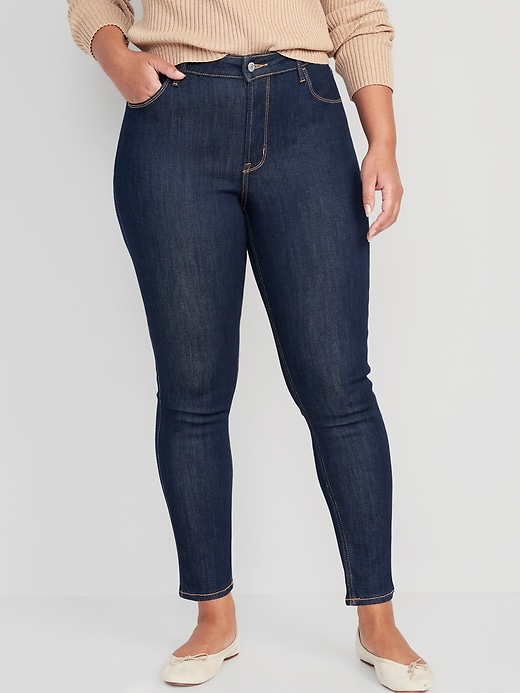 Image number 5 showing, High-Waisted Wow Super-Skinny Ankle Jeans
