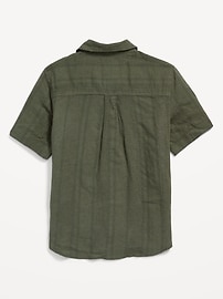 Short-Sleeve Linen-Blend Pocket Shirt for Boys | Old Navy