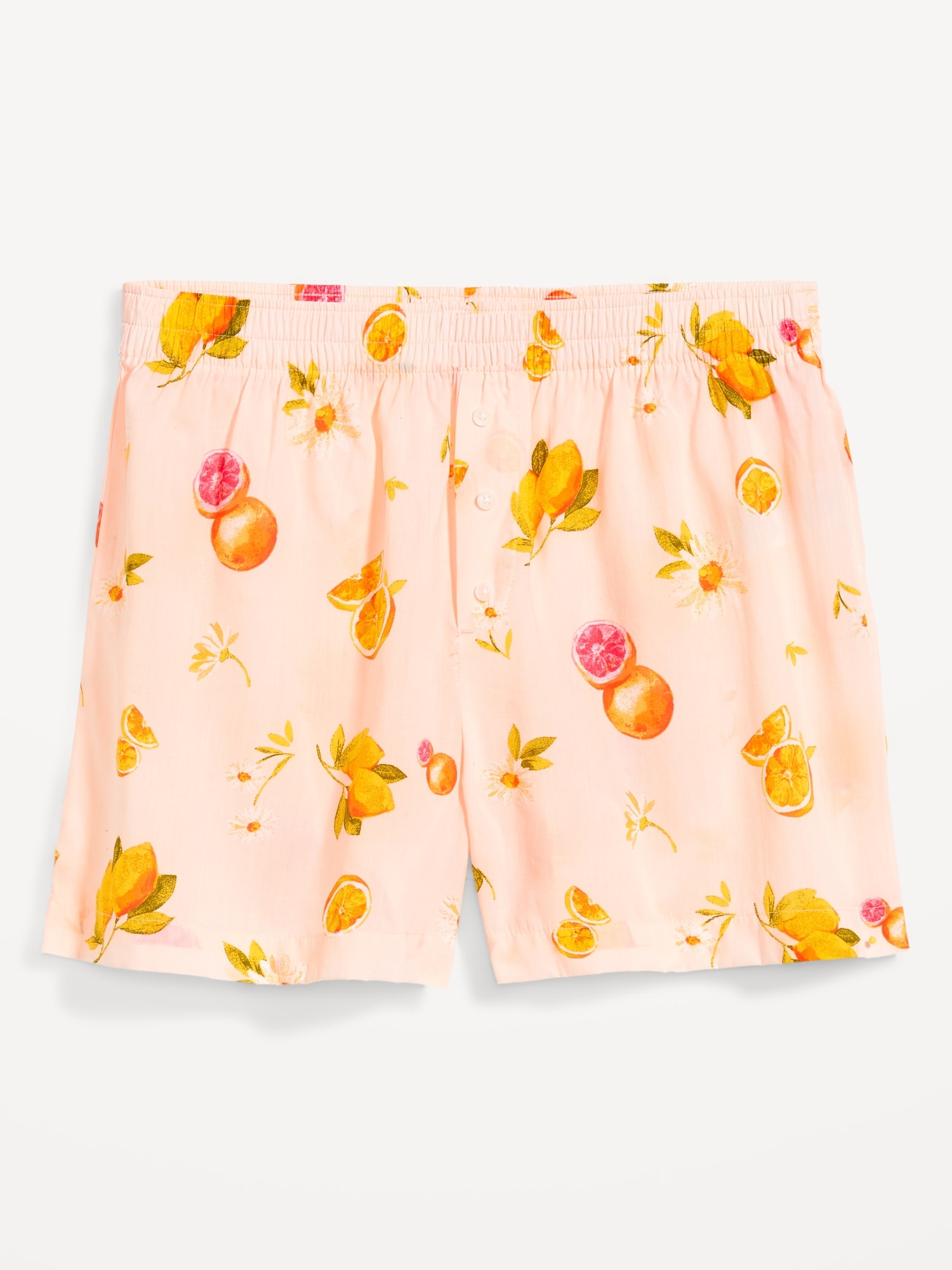 Matching High-Waisted Printed Pajama Boxer Shorts - 3.5-inch